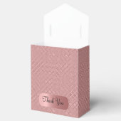 Metallic diamantpatronen bedankdoosjes (Geopend)