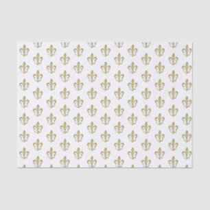 Metallic Dk Gold French Fleur de Lis Tissue Paper Tissuepapier