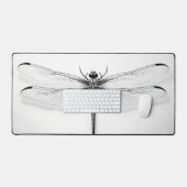 Metallic Dragonfly Desk Mat - Stijlvol & functione (Keyboard & Muis)