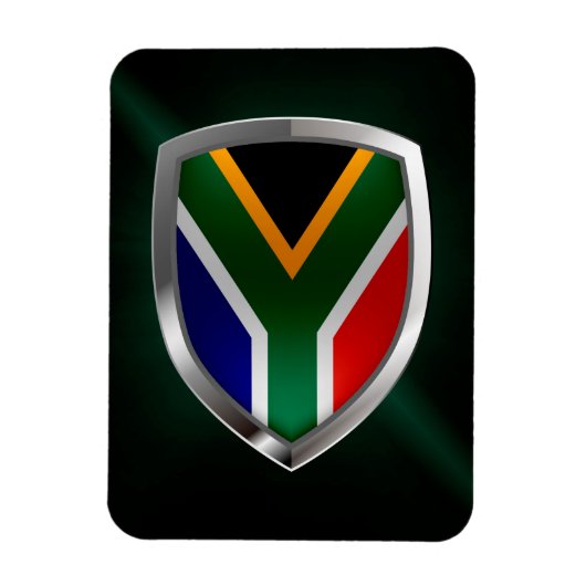 Metallic embleem in Zuid-Afrika Magneet (Verticaal)