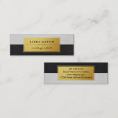 Metallic Faux Gold Label Twee-toonleder (Voorkant / Achterkant)