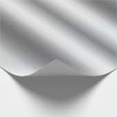 Metallic Faux Silver Glam Sjabloon Best Elegant Cadeaupapier (Hoek)