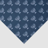 Metallic Filigree Menorah Tissuepapier (Detail)