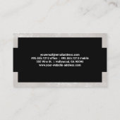 Metallic Finance Logo | staafdiagram Visitekaartje (Achterkant)