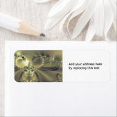 Metallic Flower Custom Return Address Label (Insitu)
