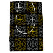 Metallic flower tile abstract medium cadeauzakje (Voorkant)