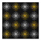 Metallic flower tile gray background behang (Voorkant)
