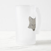 Metallic Fox Face Matglas Bierpul (Voorkant rechts)