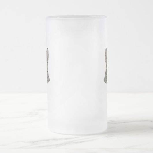 Metallic Fox Face Matglas Bierpul (Center)