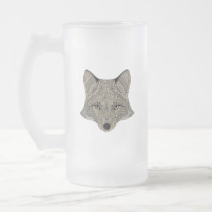 Metallic Fox Face Matglas Bierpul