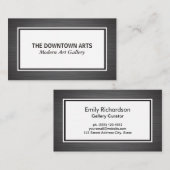 Metallic geborste grenzen visitekaartje (Voorkant / Achterkant)