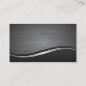 Metallic geborsteld en Wave achtergrond | Onroeren Visitekaartje (Achterkant)