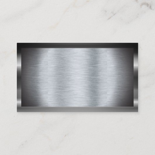 Metallic geborsteld keukengerei | QR-code Visitekaartje (Achterkant)