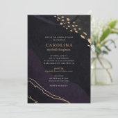 Metallic Geode Vrijgezellenfeest Kaart (Staand voorkant)