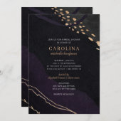 Metallic Geode Vrijgezellenfeest Kaart (Voorkant / Achterkant)