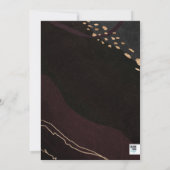 Metallic Geode Wedding Kaart (Achterkant)