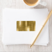 Metallic Geometric Wedding Gold ID648 Etiket (Insitu)