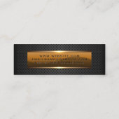 Metallic glanzend banner | Geperforeerd vlees Mini Visitekaartje (Achterkant)