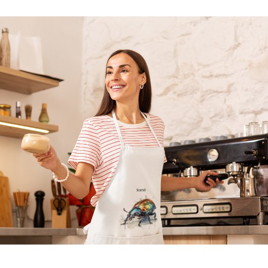 Metallic gloed scarab kever, aanpasbaar standaard schort