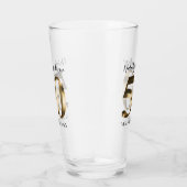Metallic Gold 50th Wedding Jubileum Glas (Rechts)