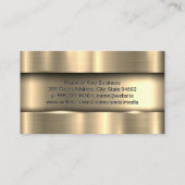 Metallic Gold Background Visitekaartje (Achterkant)