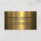 Metallic Gold Background Visitekaartje (Voorkant)