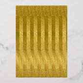 Metallic Gold Beide ouders bruiloft Folie Uitnodiging (Achterkant)