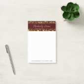 Metallic Gold Damask Post-it® Notes (Kantoor)