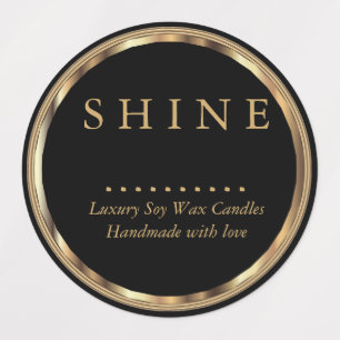 ⭐ Metallic Gold- en zwarte labels