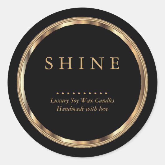 ⭐ Metallic Gold- en zwarte labels (Voorkant)