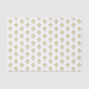 Metallic Gold French Fleur de Lis Tissue Paper Tissuepapier