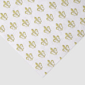 Metallic Gold French Fleur de Lis Tissue Paper Tissuepapier (Detail)