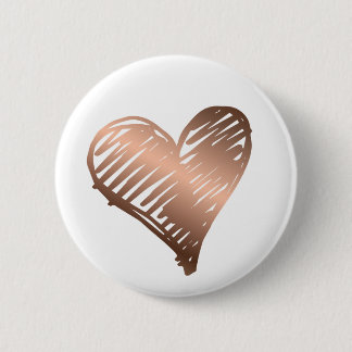 Metallic Gold Heart Button