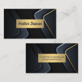 Metallic Gold Lijst Visitekaartje (Voorkant / Achterkant)