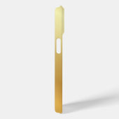 Metallic Gold Look Sjabloon Monogram gepersonalise Case-Mate iPhone Case (Achterkant / Rechts)