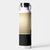 Metallic Gold Monogram Waterfles (Voorkant)