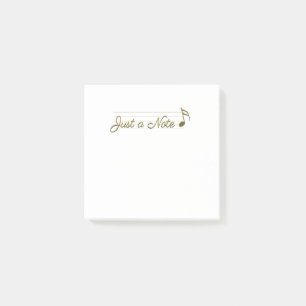 Metallic Gold Music Note Post