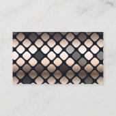 Metallic Gold Pattern | Fancy Lux Visitekaartje (Achterkant)