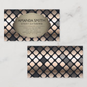 Metallic Gold Pattern | Fancy Lux Visitekaartje (Voorkant / Achterkant)