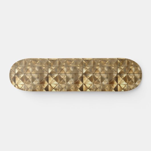 Metallic Gold Pattern Skateboard (Horizontaal)