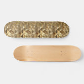 Metallic Gold Pattern Skateboard (Horizontaal)