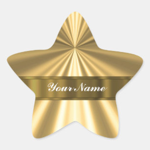 Metallic Gold-vormend Ster Sticker