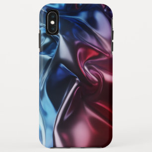 Metallic golvende doek ontwerp iPhone XS max hoesje