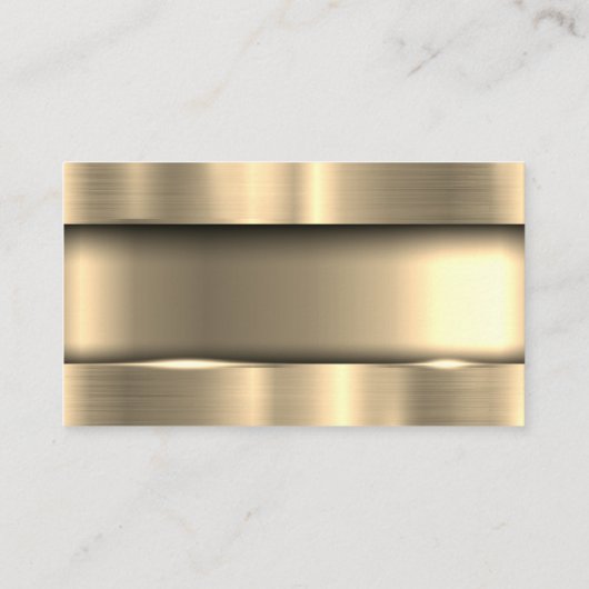 Metallic Goud | Huislogo Visitekaartje (Achterkant)