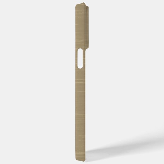 Metallic goud staal gegraveerd monogram Case-Mate iPhone case (Achterkant / Rechts)