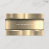 Metallic Goud | Zaag Hamer Constructie Visitekaartje (Achterkant)
