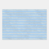 Metallic goudblauwe Zeeen golven onder de Zeeen ze Inpakpapier Vel (Voorkant)