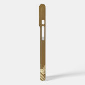Metallic Gouden achtergrond bloemenaccent Case-Mate iPhone Case (Achterkant / Links)