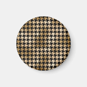 Metallic gouden honden tand, mode patroon. magneet