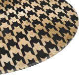 Metallic gouden honden tand, mode patroon. snijplank (Hoek)